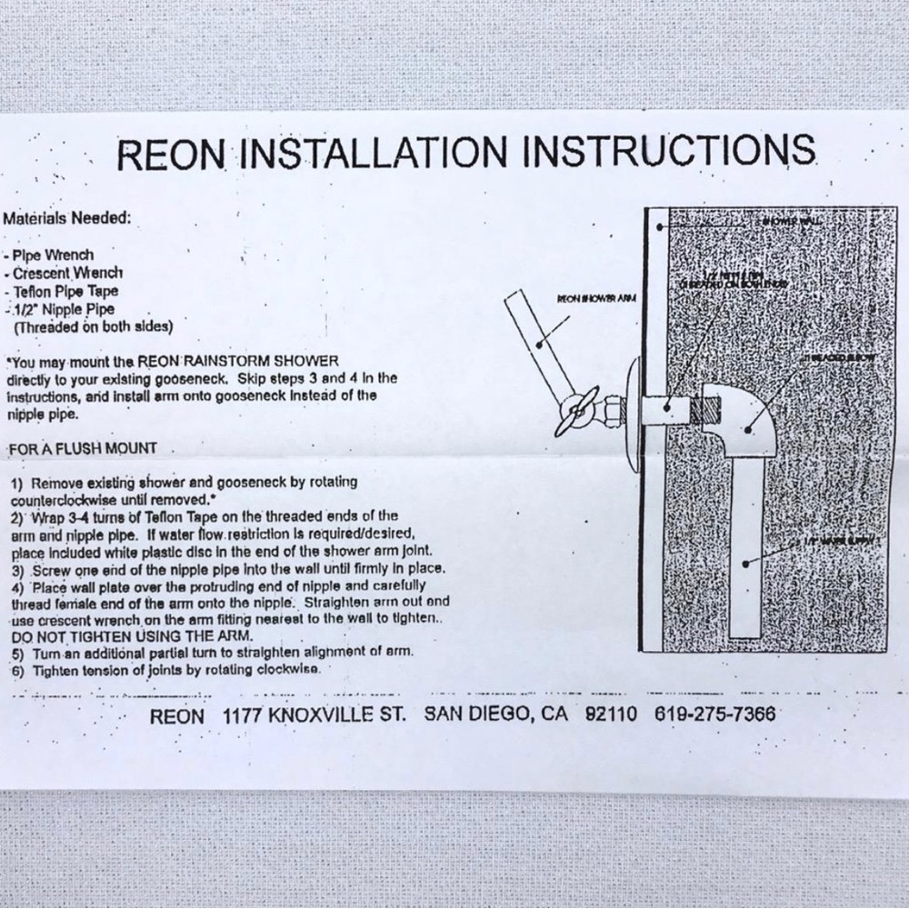 Reon Chrome Shower Arm Extension Adjustable 10 4/5 in. Brass Wall Mount Remodel - Picture 14 of 15